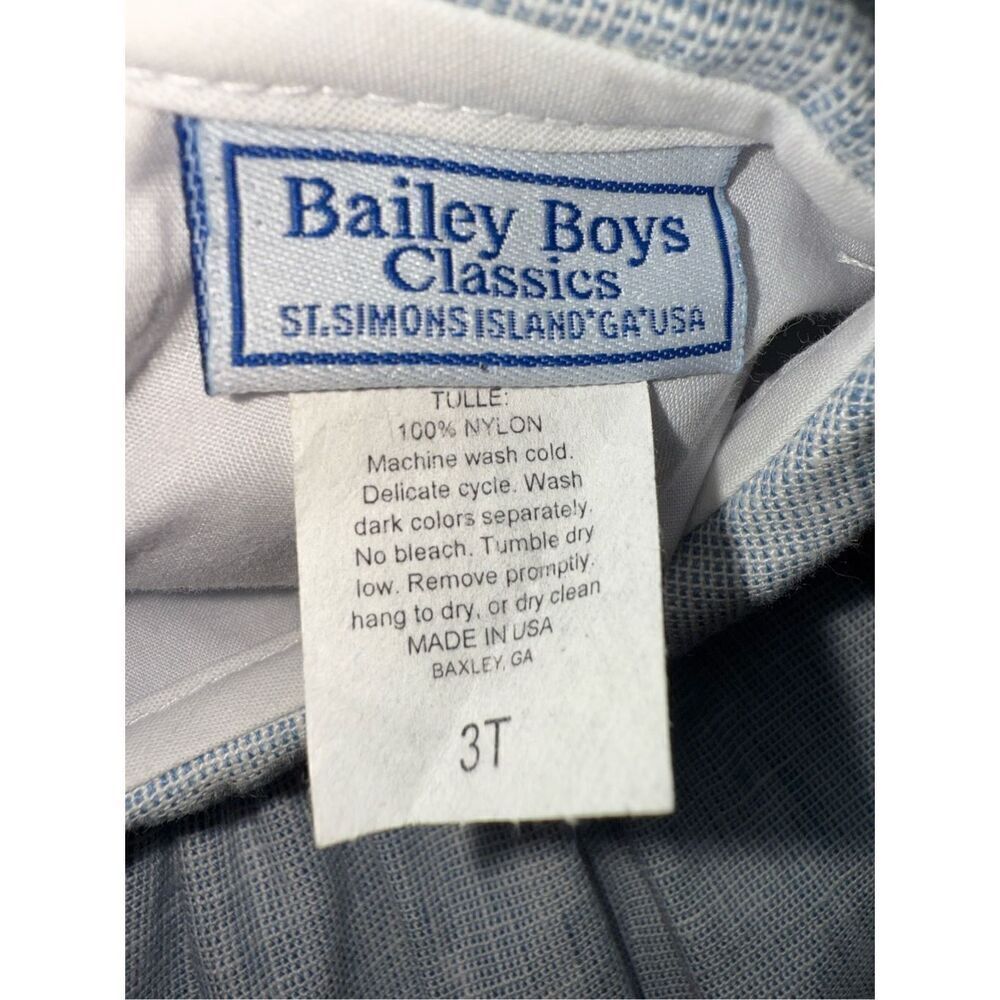 Bailey Boys Vintage Inspired Linen/Cotton Blend Dress With Delicate Lace Feature - Picture 10 of 12